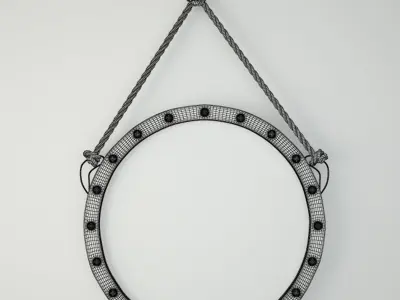 Harper Wall Mirror 3D model