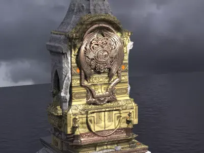 Steampunk Medieval Tower Baroque 3D model