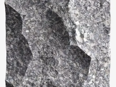 167-RockPanel piece of stone on wall 3D model