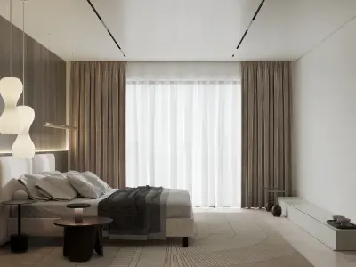 Luxury master bedroom 3D model