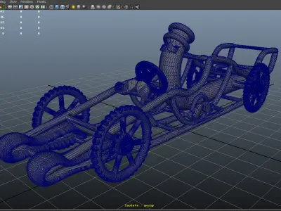 Vintage Car 3D print model 3D print model