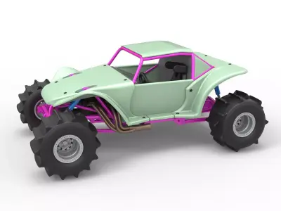 Formula Off Road Version 2 Scale 1 to 25 3D print model