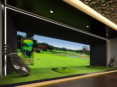 spin golf Low-poly 3D model