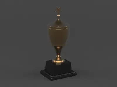 Trophy Cup Collection 3D model buy