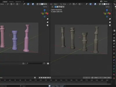 Pillar model 3D model