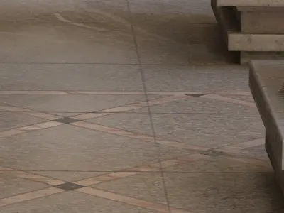 palace bank building Low-poly 3D model