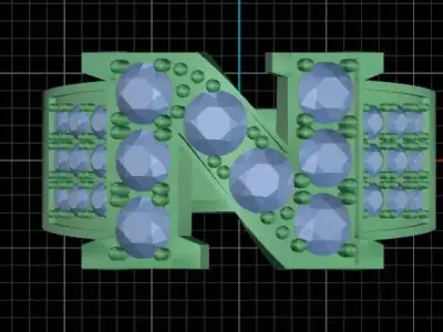 The N Ring  a refined symbol of individuality 3D print model