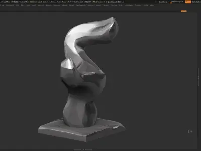 Modern Abstract sculpture 3d print model 142 3D print model