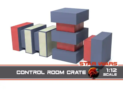 Control Room Crate 1-12 scale Blackseries  Free 3D print model