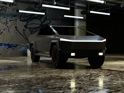 Tesla cybertruck 3D model