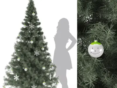 Christmas Decoration Tree Low-poly 3D model