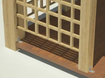 Gazebo 04 3D model