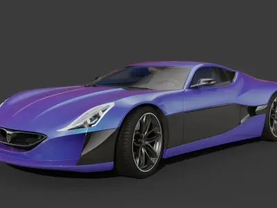 Rimac Concept One 3D Model 3D model
