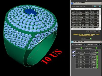 Luxury Men Rings Designs 5MR064 3D print model