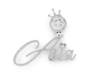 Asia  pendant  3D print model