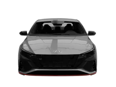  Hyundai Elantra N 2022 Low-poly 3D model