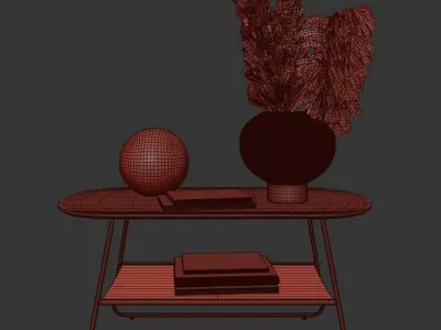 Hm Shelved Coffee Table 3D model