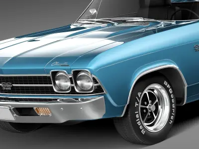 Chevrolet El Camino SS CG 1969 3D model