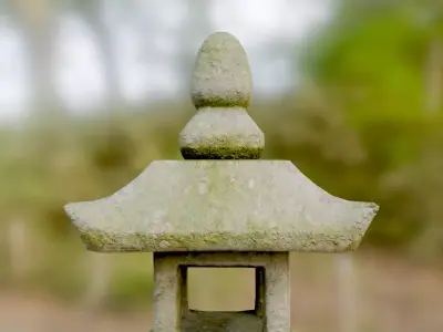 Japanese Stone Lantern - Kasuga-doro Low-poly 3D model