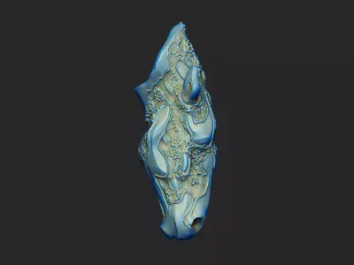 horse decor floral detail head art other home myth knight 3D print model