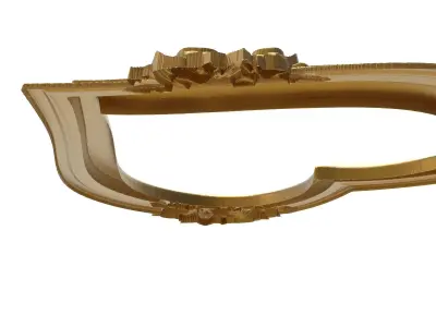 carved frame 3D model