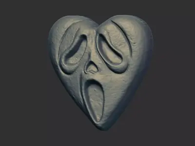 heart shap monsters cnc model 3D print model