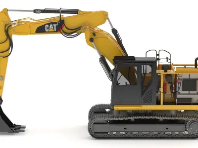 CAT 323 Tripple Arm 3D model