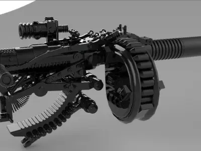 Balkan Grenades Launcher - VR Ready 3D Model 3D model