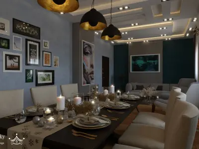 Modern Reception 3D Model 3D model