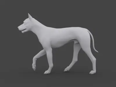 MDOG-004 Walking Animation 3D model