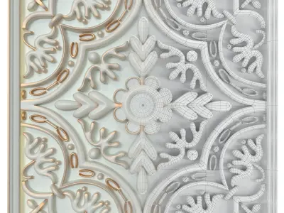 Decorative panels - Set 6 3D model