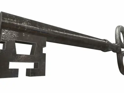 Ornamental key 5 3D model