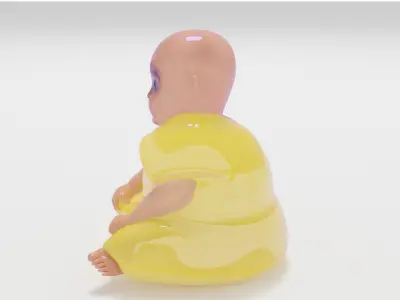Little monk STL  3D print model