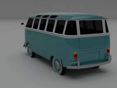 VW Bus Mk 1 HDRI 3D model