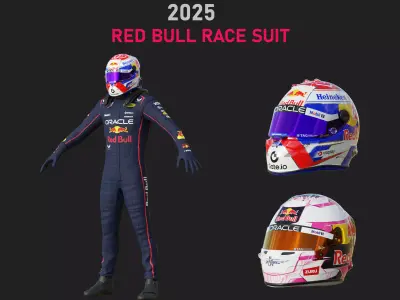 F1 Red Bull Suit 2025 3D model