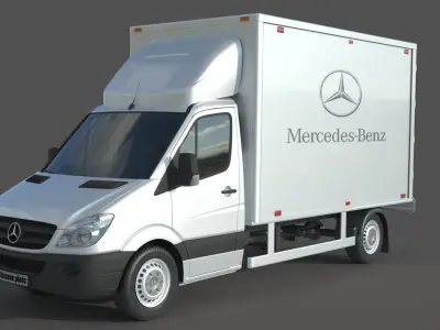 Mercedes Benz Sprinter 316 CDI Bakgavellyft 3D model