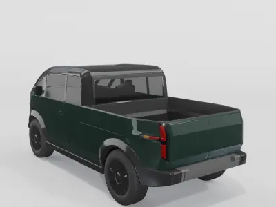 Canoo Pickup Green 3D model