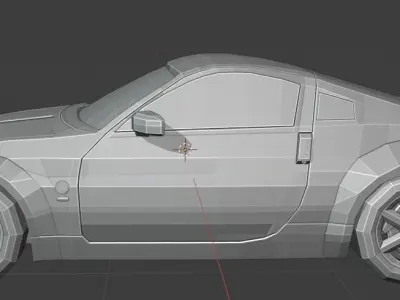 Low Poly Car sports 3D model