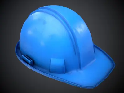 Hard Hat Low-poly 3D model