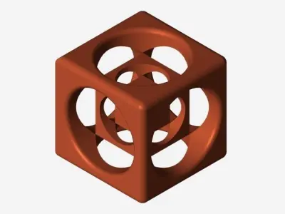 cubes within a cube Free 3D model
