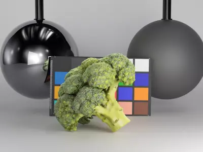 Cob of broccoli 27 Low-poly 3D model