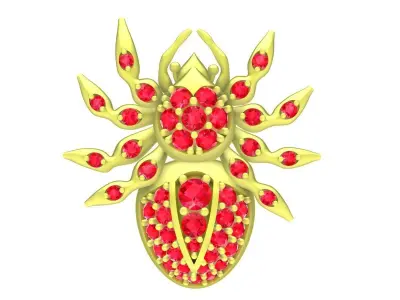 Luxury Spider Pendant 3D Model for Jewelry Design  3945 3D print model