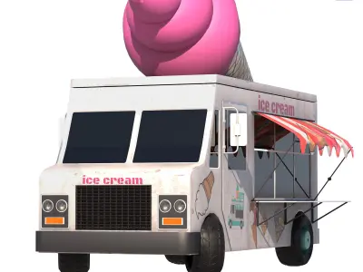 ice cream truck 3D model