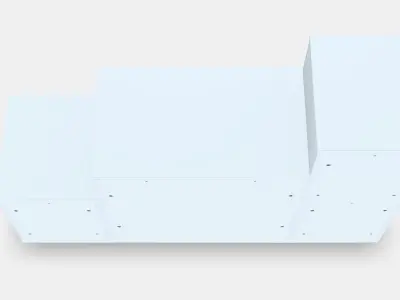 NORDLI Chest of 9 drawers 2 Low-poly 3D model