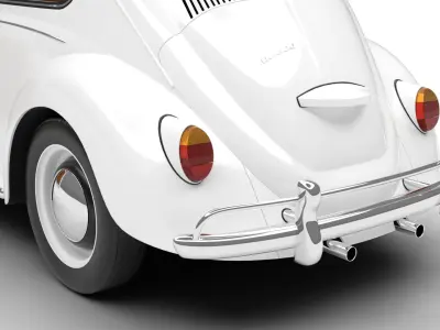 Volkswagen Beetle 1300 1963 HQ 3d model 3D model