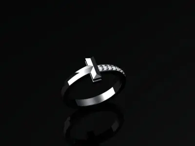 Tiffany Ring T  3D print model