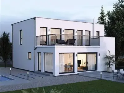 Explore Our Low Poly 3D Model Stylish Double Story Home  Low-poly 3D model