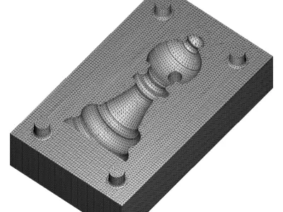 Chocolate Mold Chess Bishop 3D print model