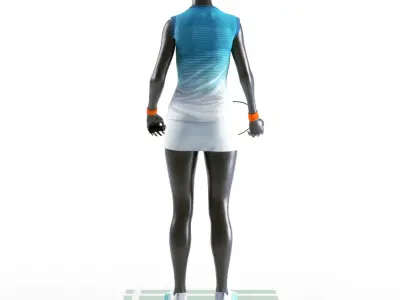 Tennis Woman Mannequin 3D model