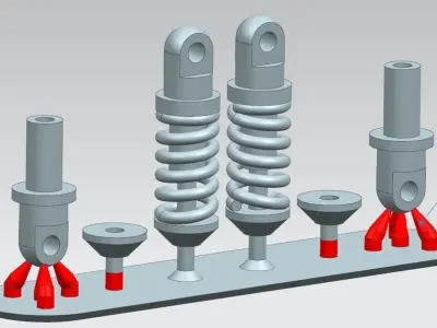 Lotus 49C front suspension for EBBRO 3D print model